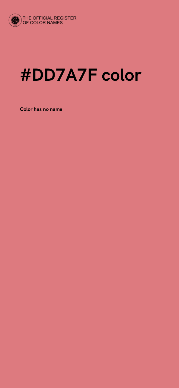#DD7A7F color image