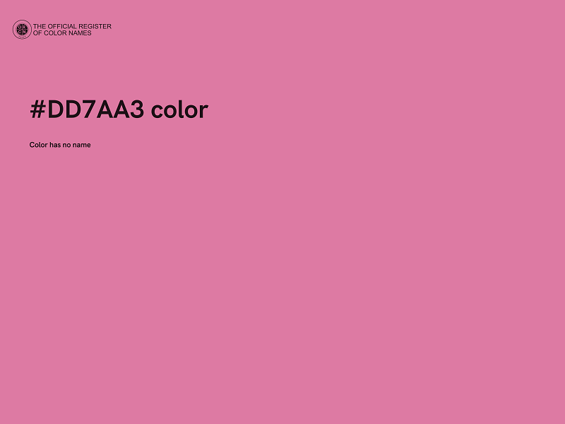 #DD7AA3 color image