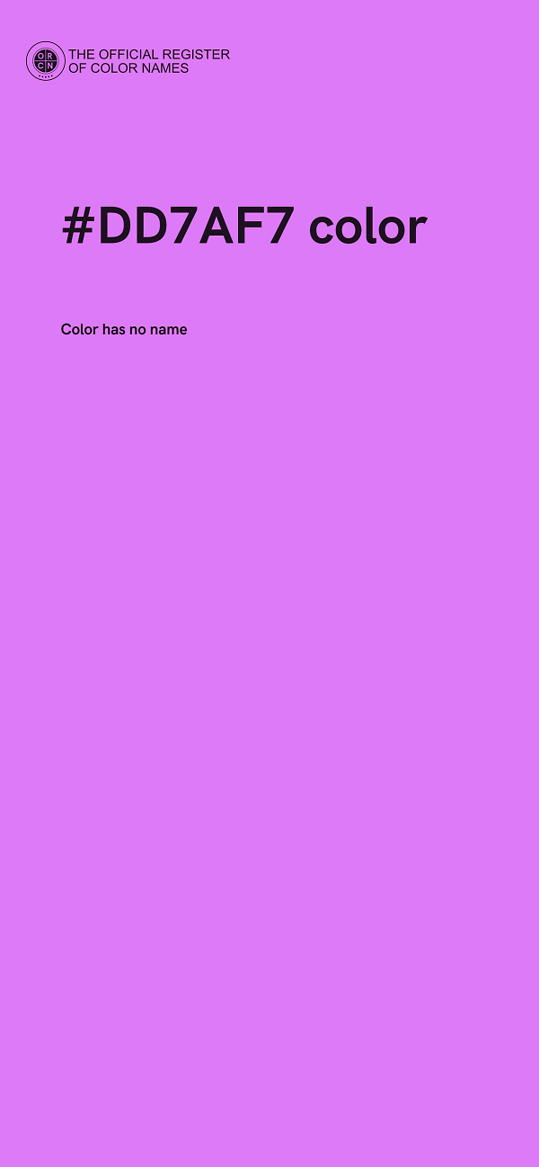 #DD7AF7 color image
