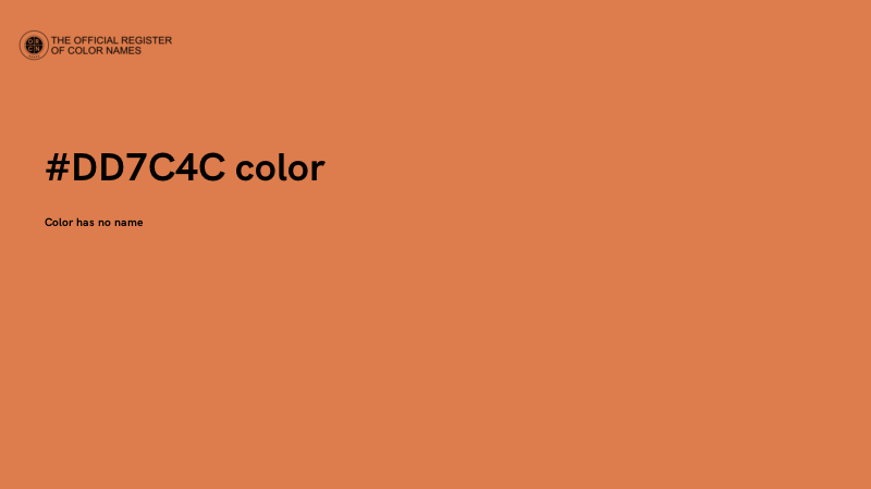 #DD7C4C color image