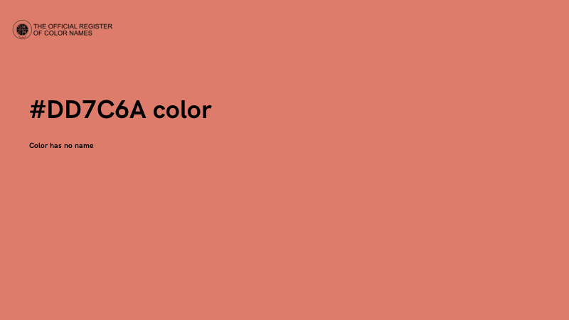 #DD7C6A color image