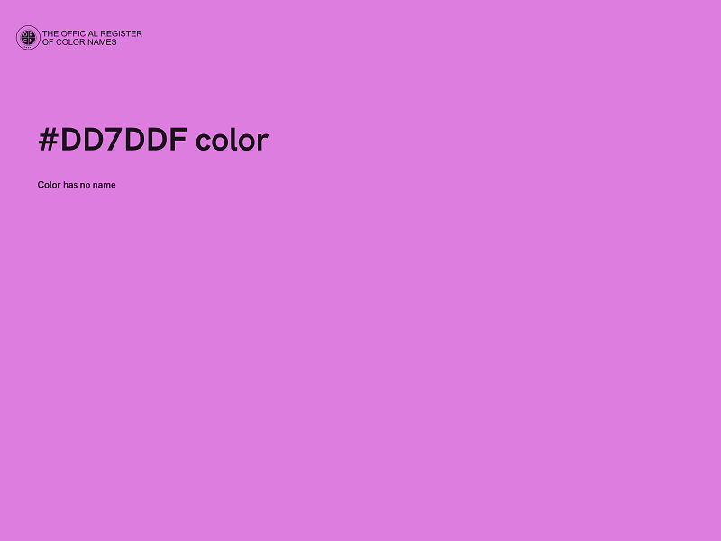 #DD7DDF color image