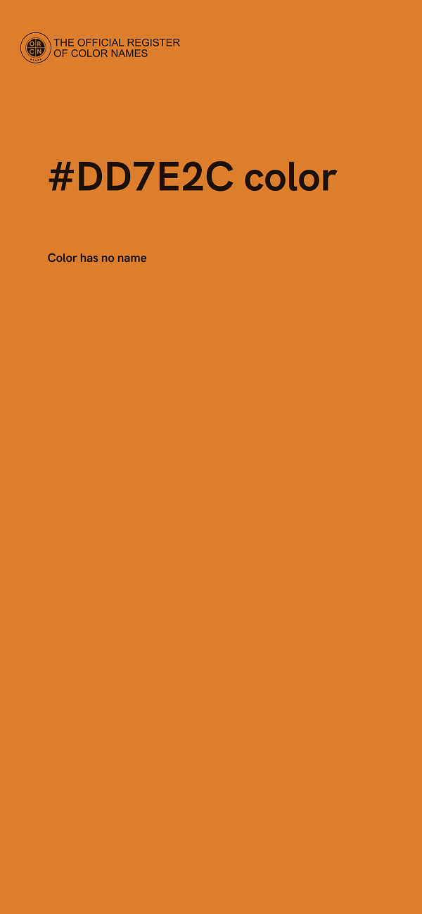#DD7E2C color image