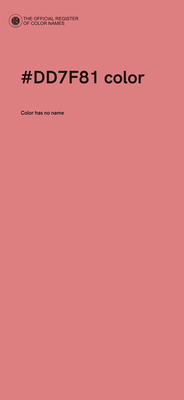 #DD7F81 color image