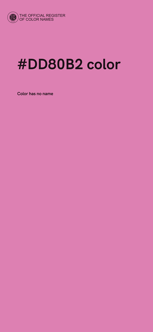 #DD80B2 color image