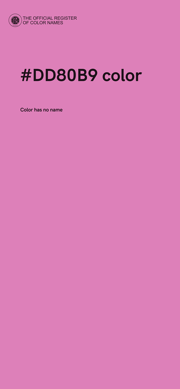#DD80B9 color image
