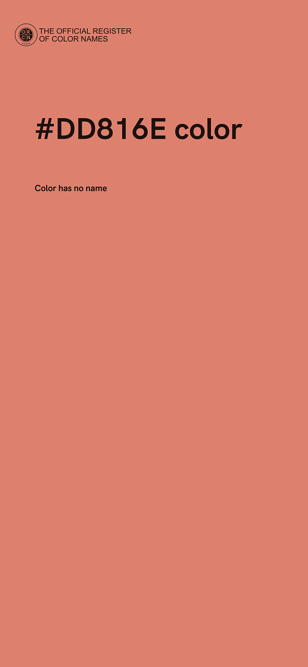#DD816E color image
