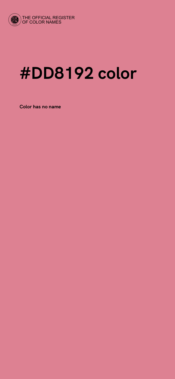 #DD8192 color image