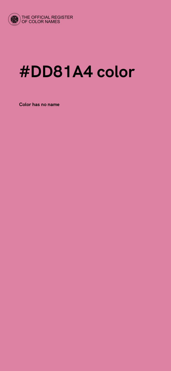 #DD81A4 color image
