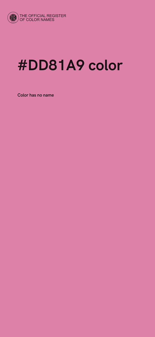 #DD81A9 color image
