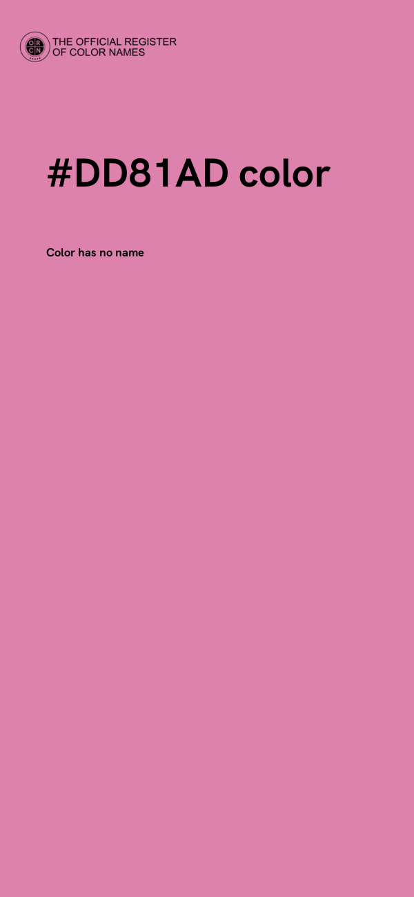 #DD81AD color image