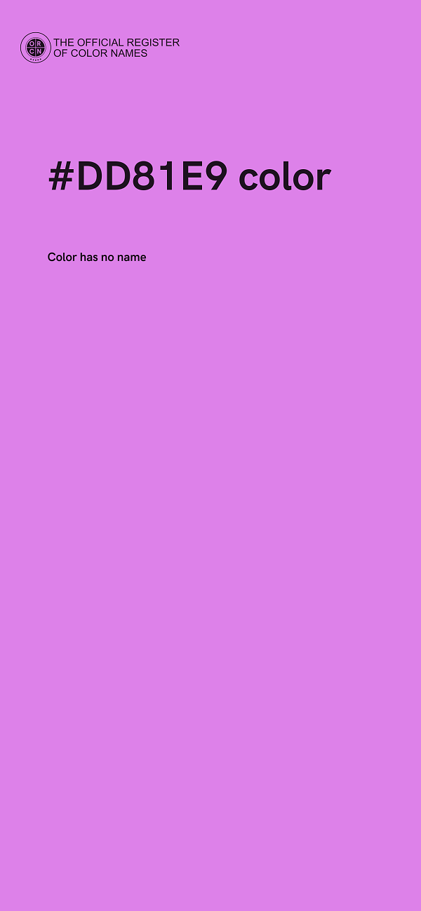 #DD81E9 color image
