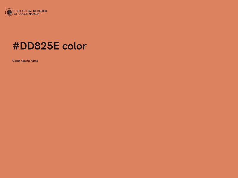 #DD825E color image