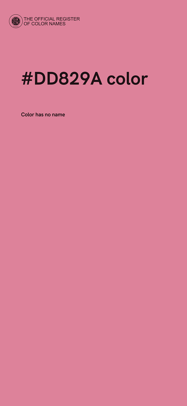 #DD829A color image