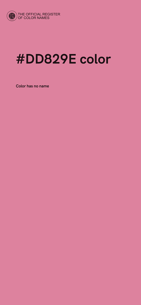 #DD829E color image