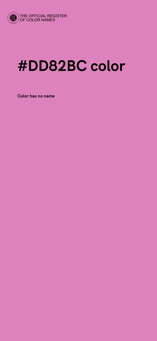 #DD82BC color image