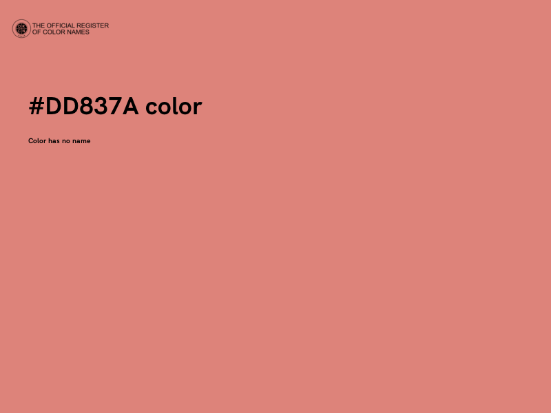 #DD837A color image