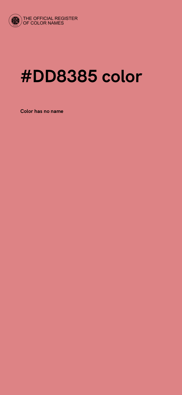 #DD8385 color image