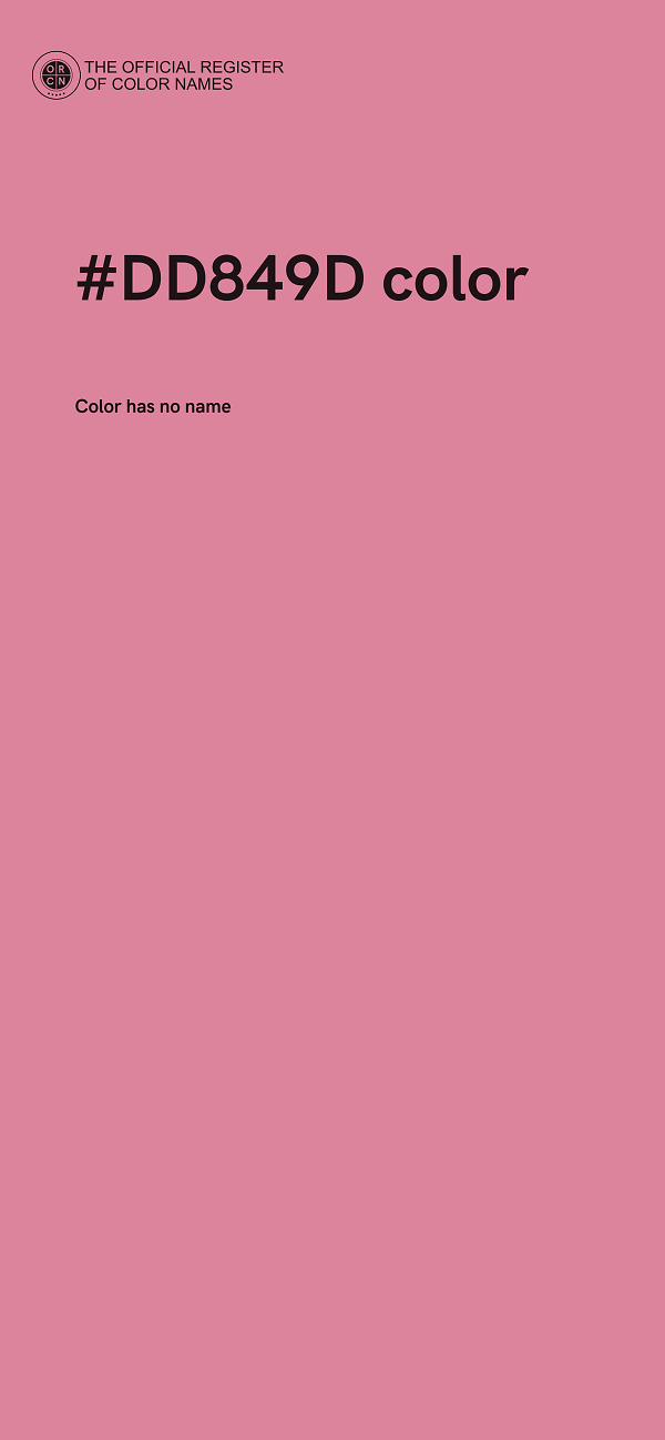 #DD849D color image