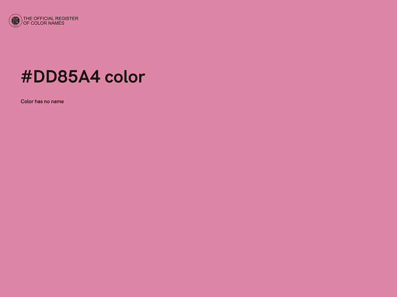 #DD85A4 color image