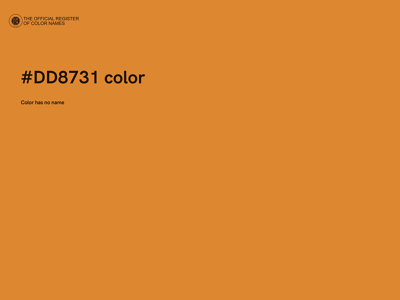 #DD8731 color image