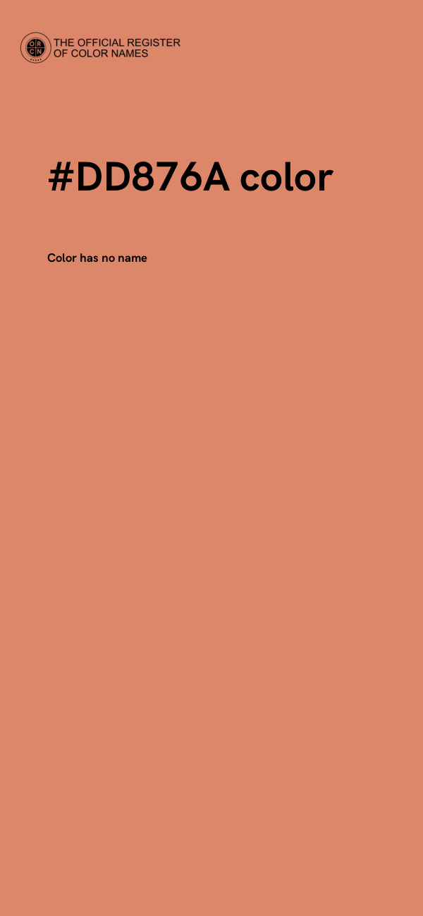#DD876A color image