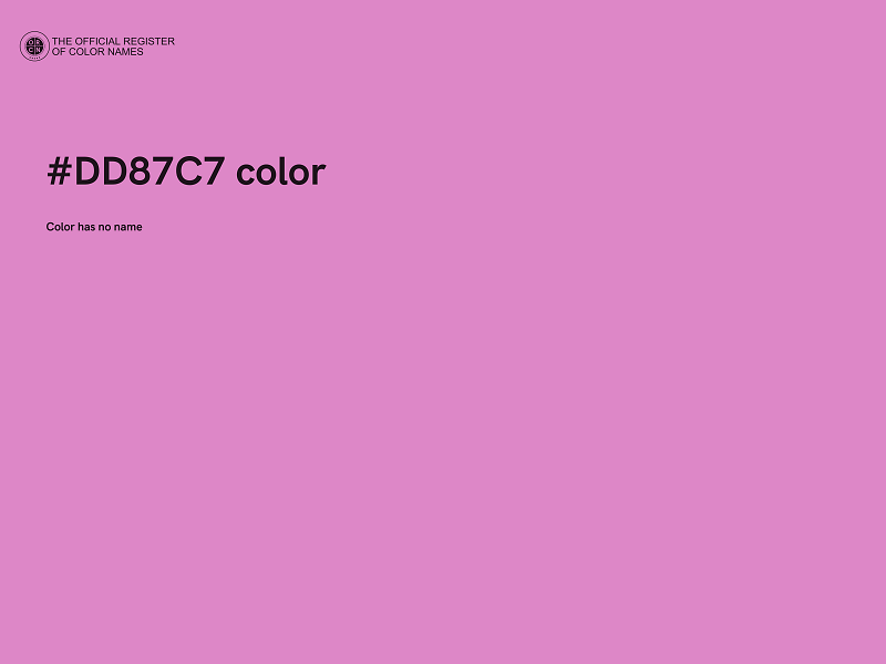 #DD87C7 color image