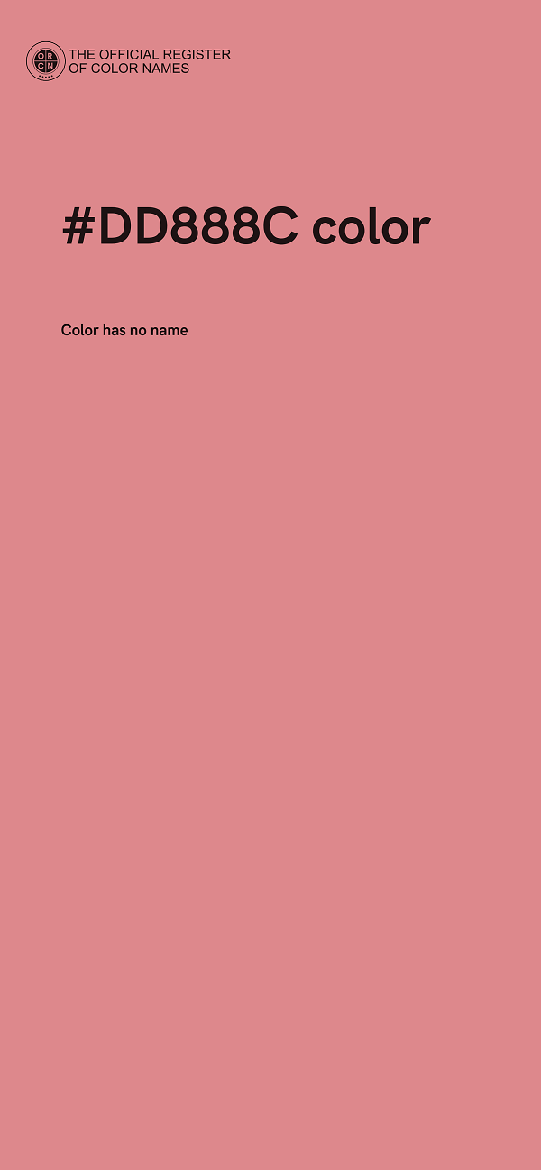 #DD888C color image
