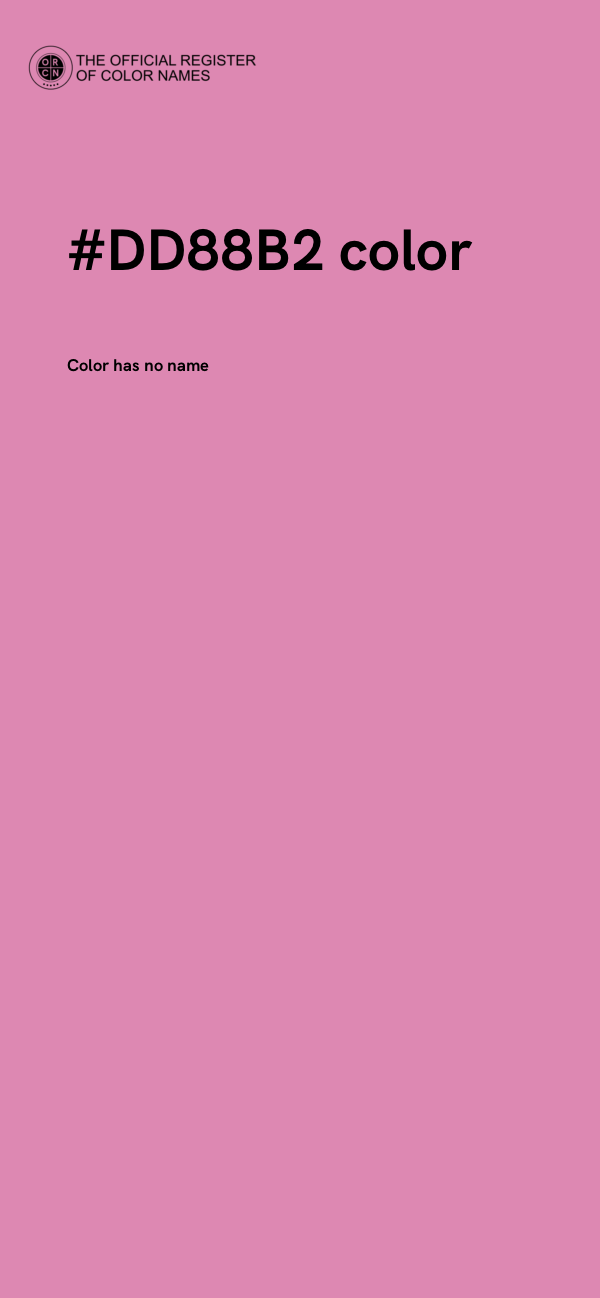 #DD88B2 color image