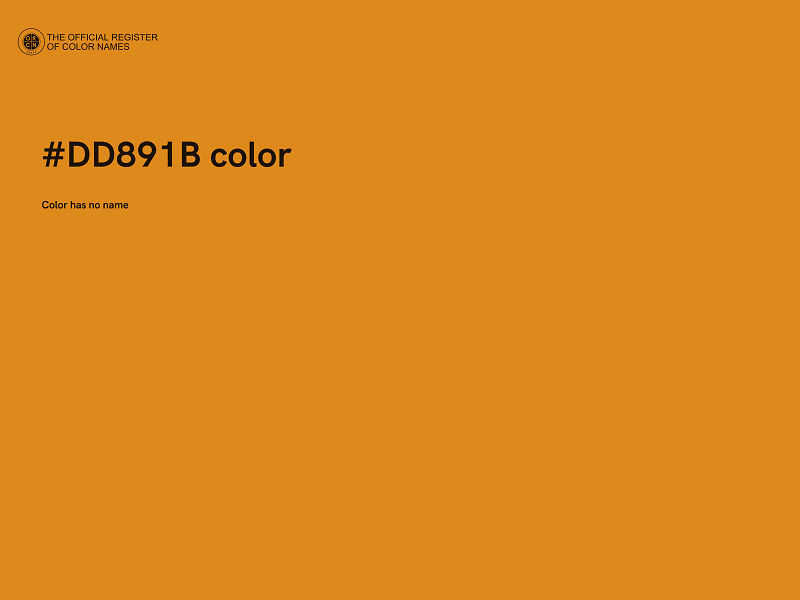 #DD891B color image