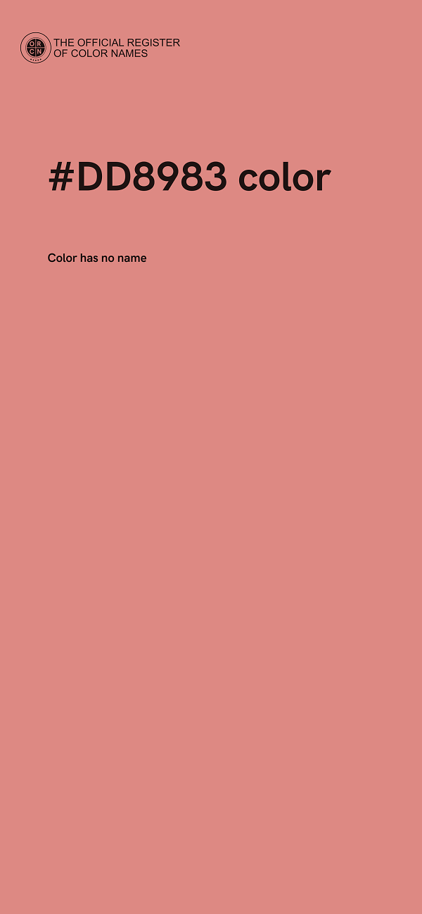 #DD8983 color image
