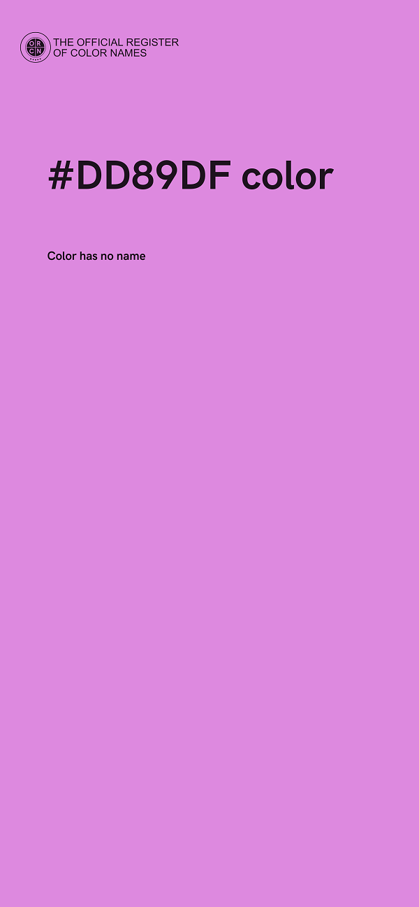#DD89DF color image