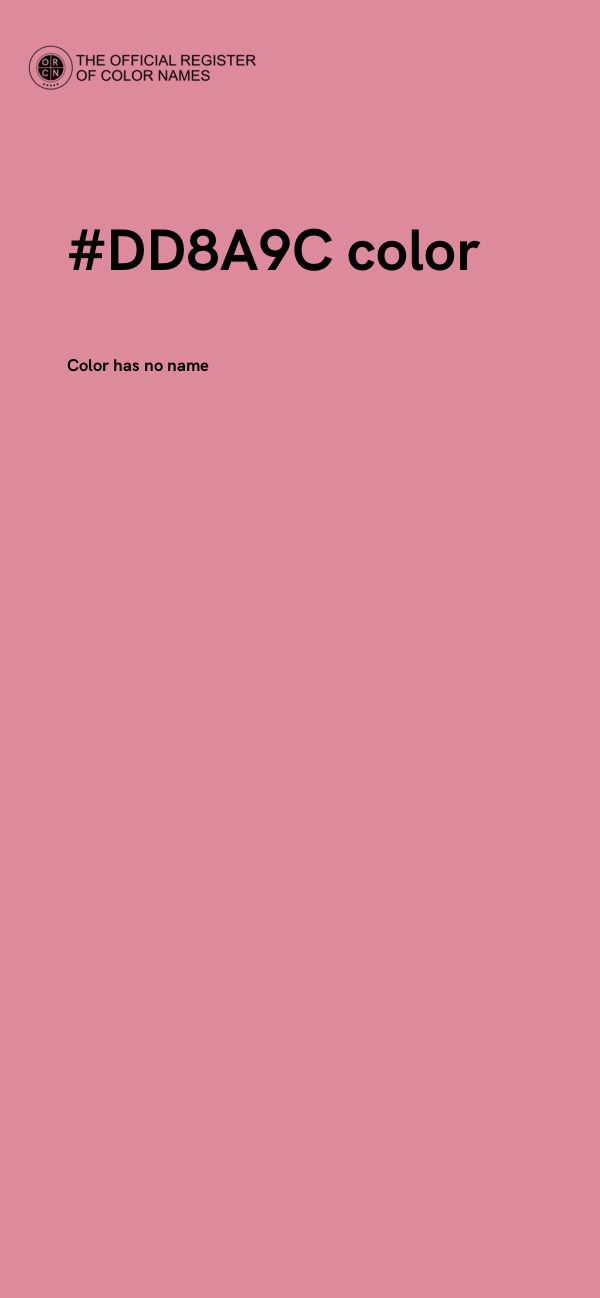 #DD8A9C color image