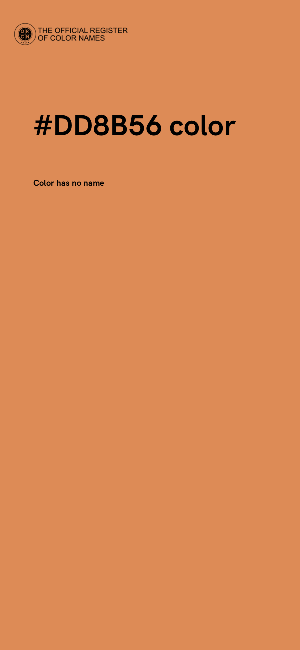 #DD8B56 color image