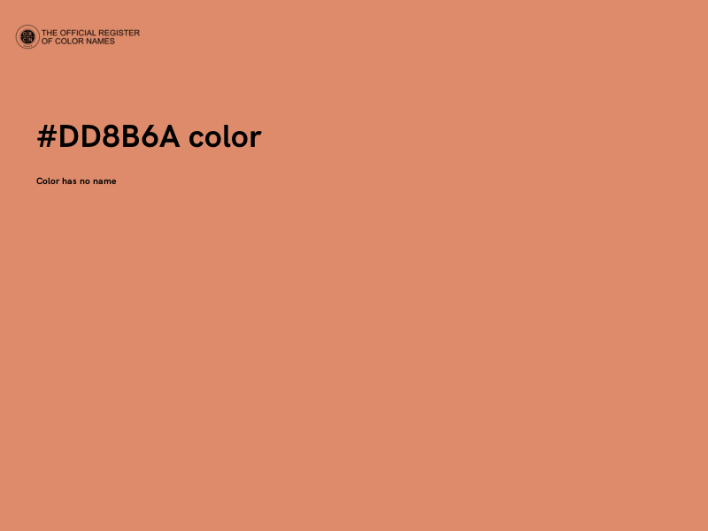 #DD8B6A color image