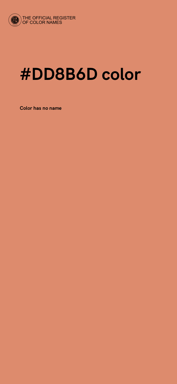 #DD8B6D color image