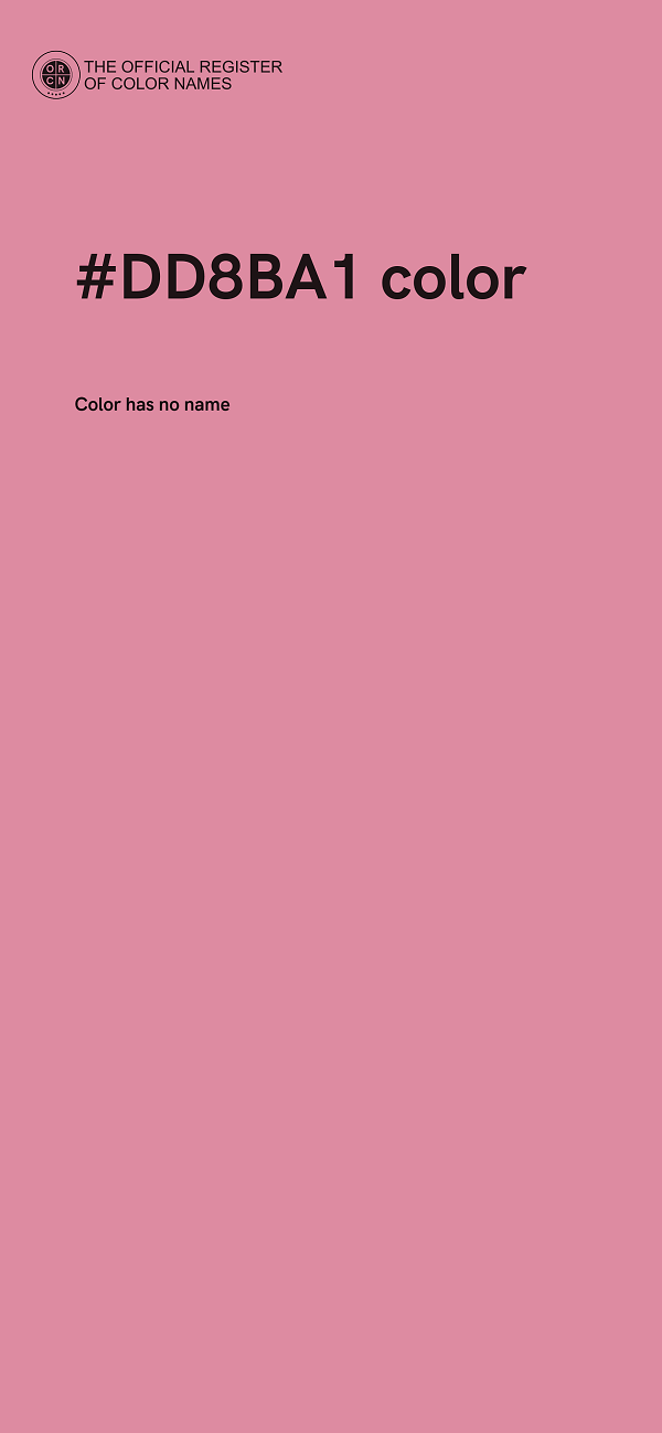 #DD8BA1 color image