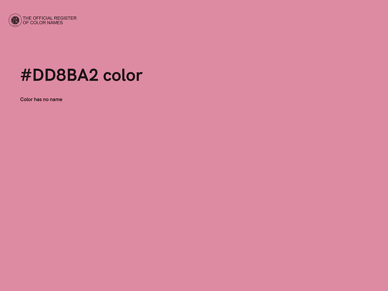 #DD8BA2 color image