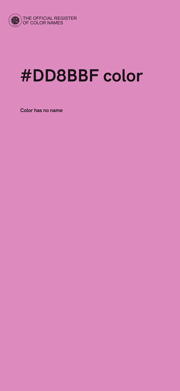 #DD8BBF color image