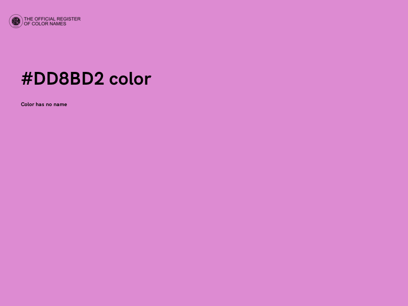 #DD8BD2 color image