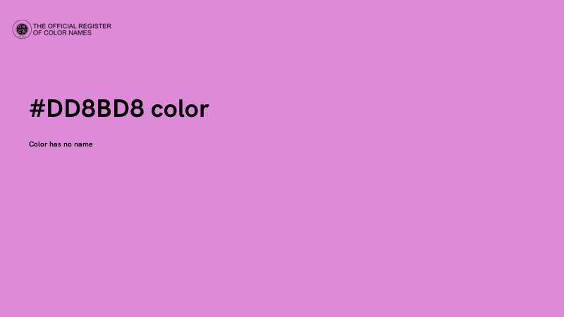 #DD8BD8 color image