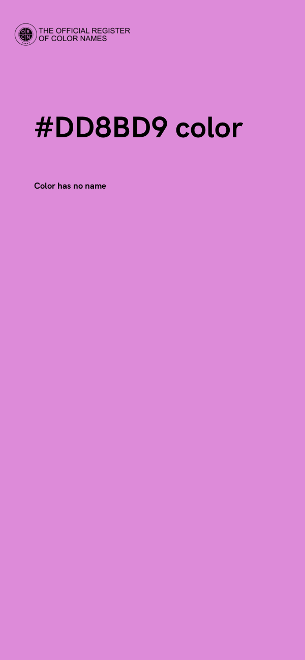 #DD8BD9 color image