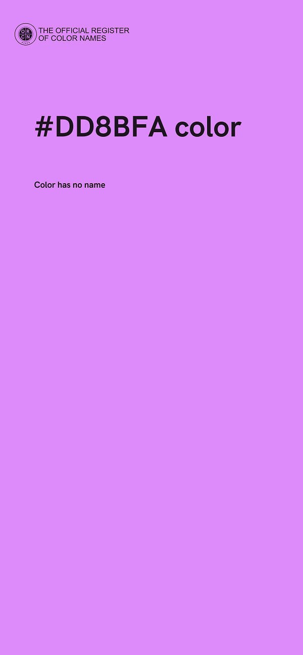 #DD8BFA color image