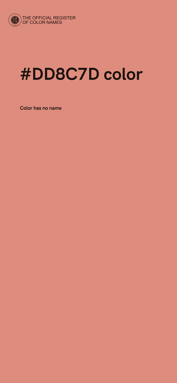#DD8C7D color image