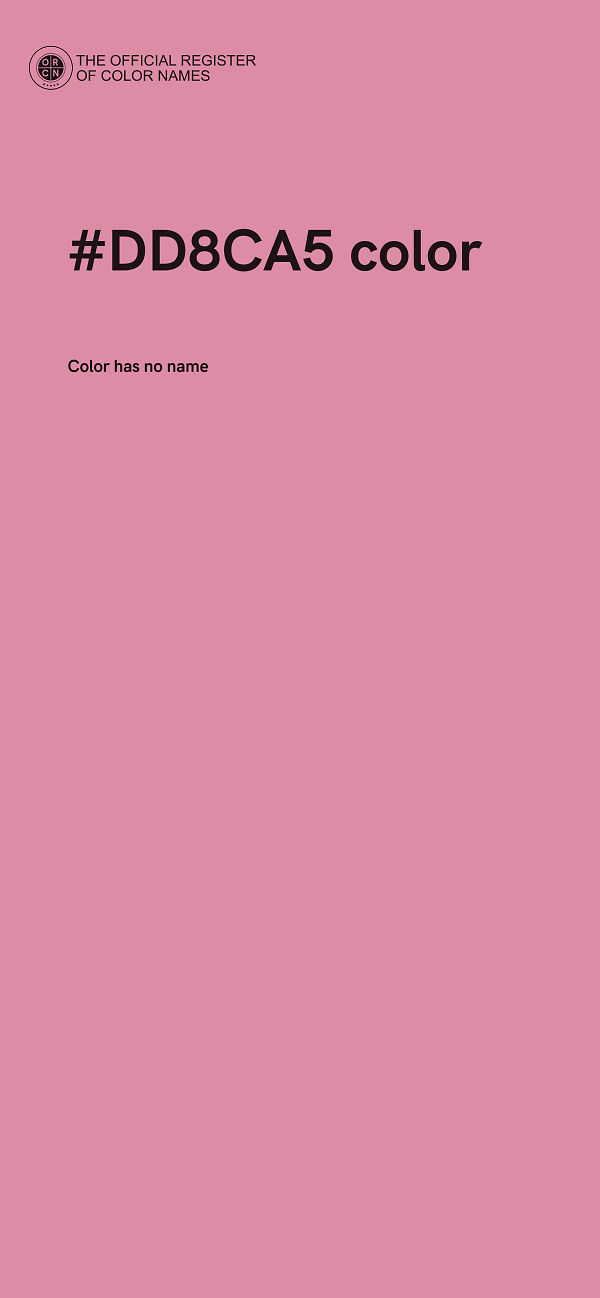 #DD8CA5 color image