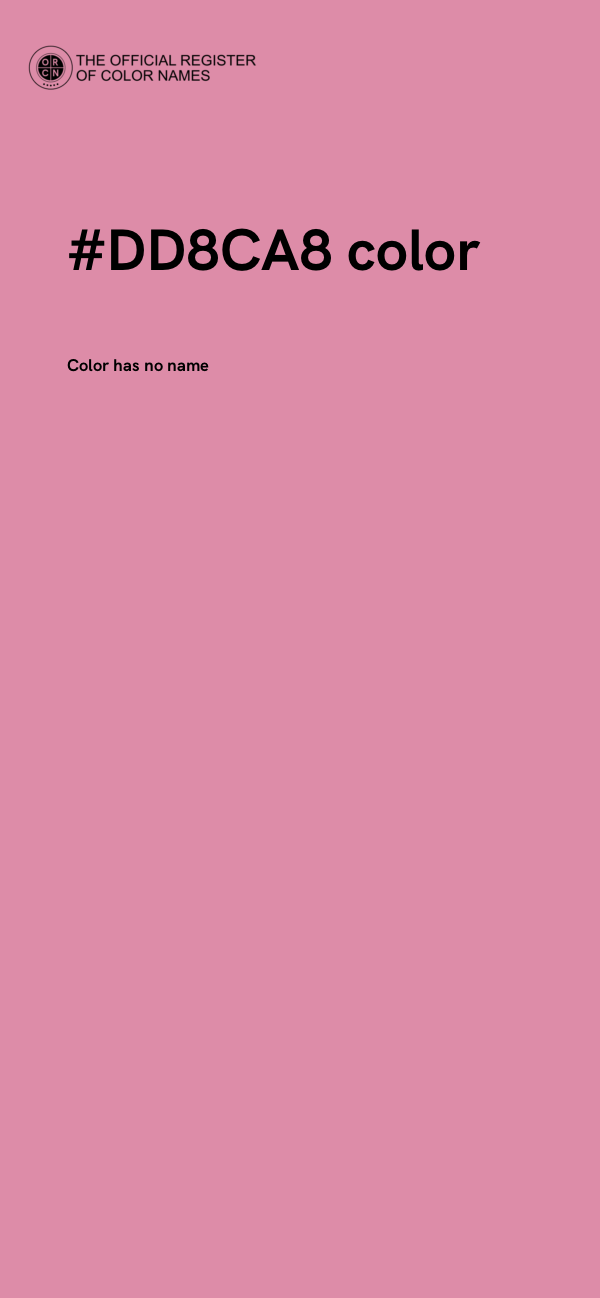#DD8CA8 color image