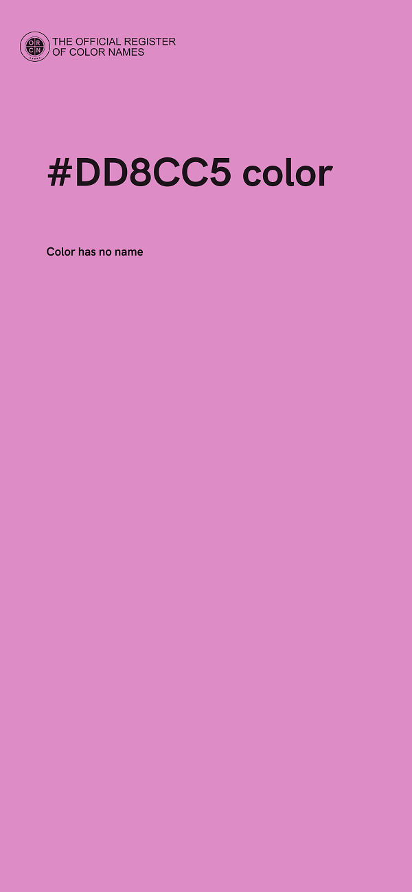 #DD8CC5 color image