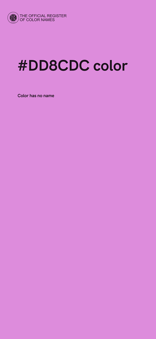 #DD8CDC color image