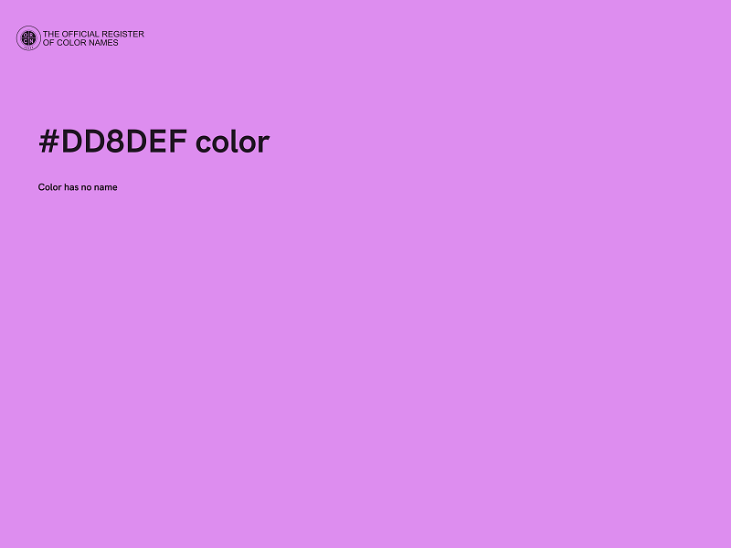 #DD8DEF color image