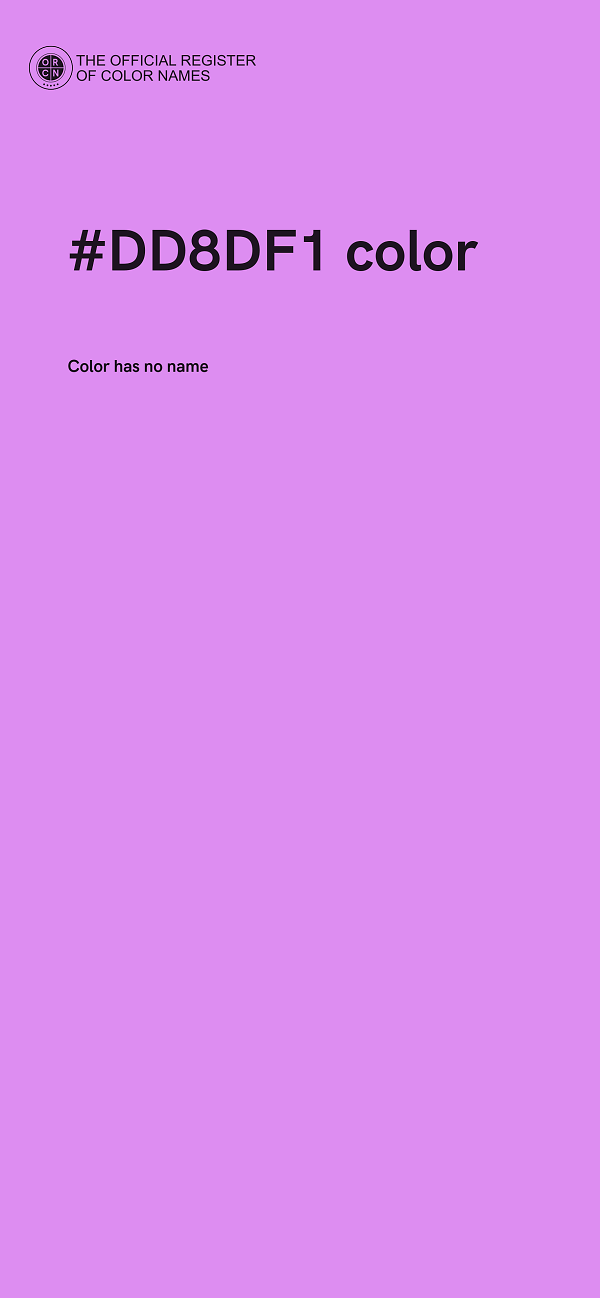 #DD8DF1 color image